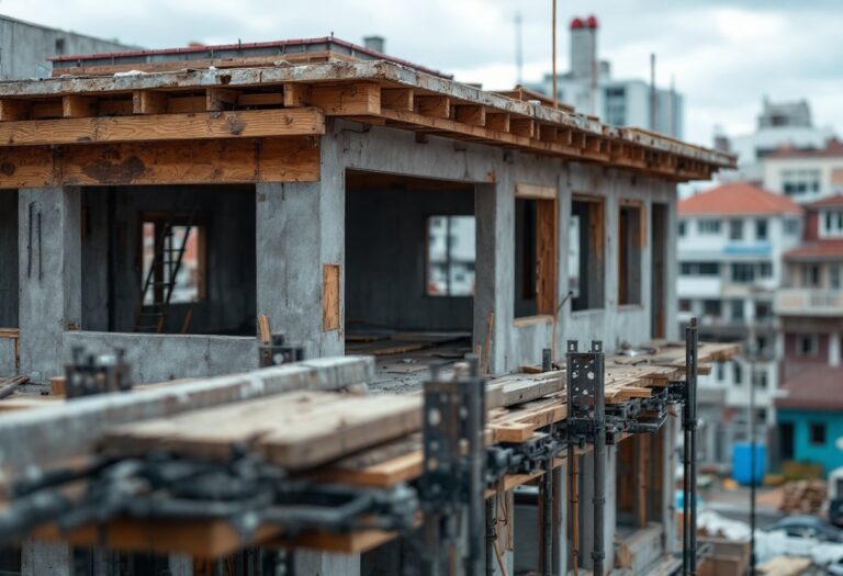 Immagine di un cantiere a Cusago dopo un incidente mortale