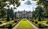 Vista della Villa Reale di Milano con giardini storici