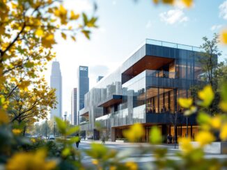 Interno della Biblioteca Europea di Milano con libri e lettori