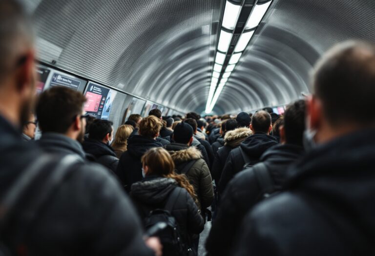 Coraggio dei passeggeri in metropolitana a Milano