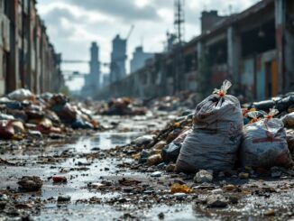 Immagine di un deposito di rifiuti pericolosi a Cinisello Balsamo