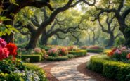 Vista del giardino storico di Horti a Porta Romana