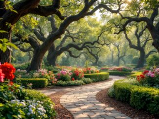 Vista del giardino storico di Horti a Porta Romana