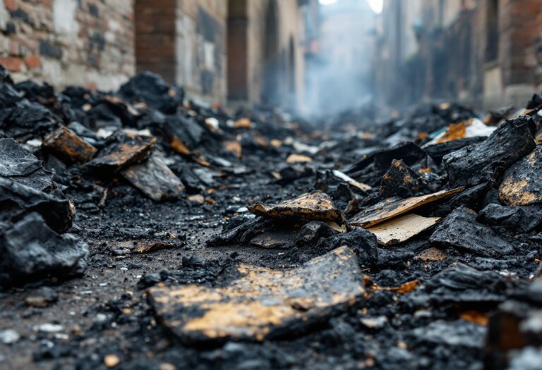 Incendio ai Bastioni di Porta Nuova