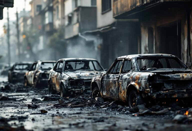 Incendio auto a Milano: indagini in corso