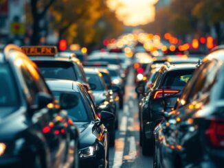 Immagine di un incidente sull'autostrada A4 con traffico intenso