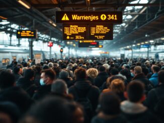 Pendolari in attesa alla stazione S13