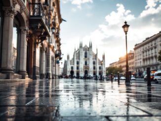 Previsioni meteo a Milano con sole e pioggia nel weekend