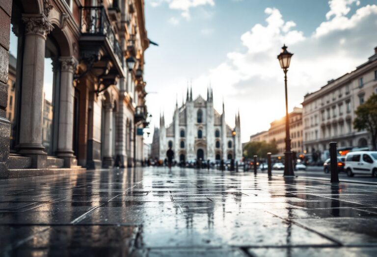 Previsioni meteo Milano: sole e pioggia