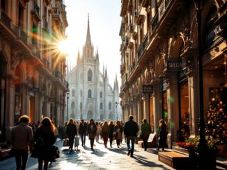 Manifestazione dei commercianti a Milano contro i ritardi della metro M4