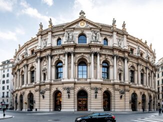 Vista della Scala di Milano, simbolo di cultura e arte