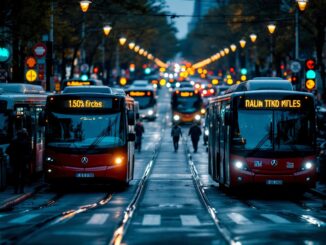 Manifestazione per scioperi dei trasporti pubblici a Milano