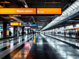 Manifestazione per lo sciopero del trasporto pubblico a Milano