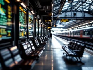 Immagine informativa sullo sciopero dei treni Trenord