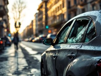 Uomo ubriaco arrestato per danneggiamento auto a Milano