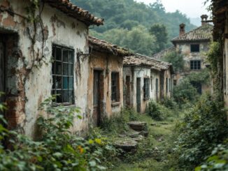 Immagine di un villaggio abbandonato nei pressi di Milano