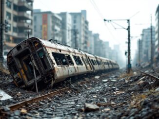 Immagine del disastro ferroviario di Pioltello con famiglie in lutto