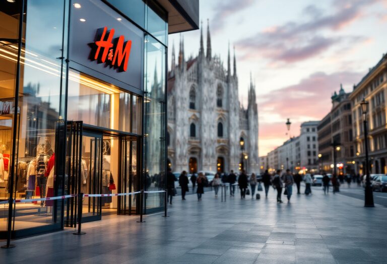 Evacuazione H&M Milano per fumo nel magazzino