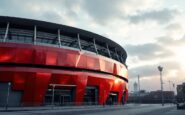 Prospettiva del nuovo stadio di San Siro a Milano