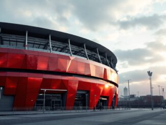 Prospettiva del nuovo stadio di San Siro a Milano