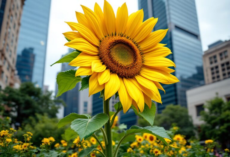 Girasole Monumentale Milano per la Pace