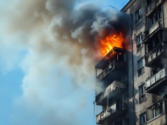 Pompieri in azione durante un incendio a Milano con tecnologie moderne