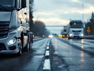 Immagine di un incidente sull'autostrada A4 con traffico bloccato