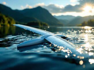 Immagine dell'aliante inabissato nel Lago di Varese