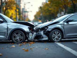 Due auto coinvolte in un incidente stradale a Gorgonzola