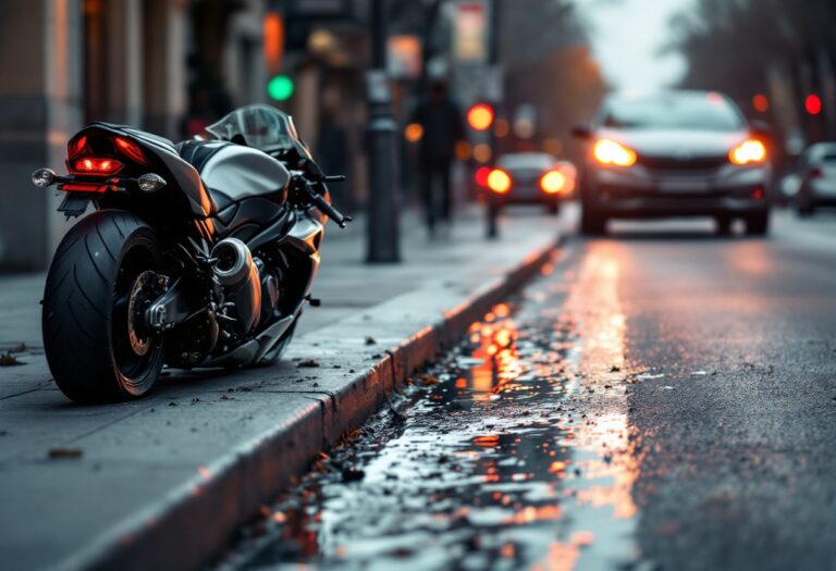 Incidente stradale a Milano: motociclista ferito