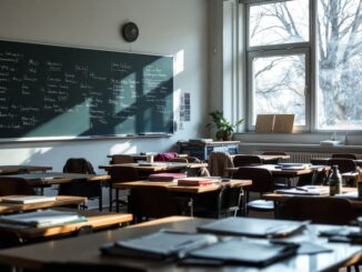 Studenti del liceo Manzoni a Milano durante un'attività scolastica