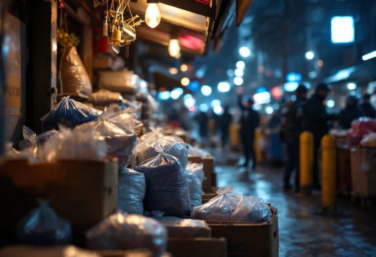 Operazione contro il traffico di plastica in Italia