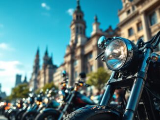 Motociclisti in protesta a Milano contro divieti di circolazione