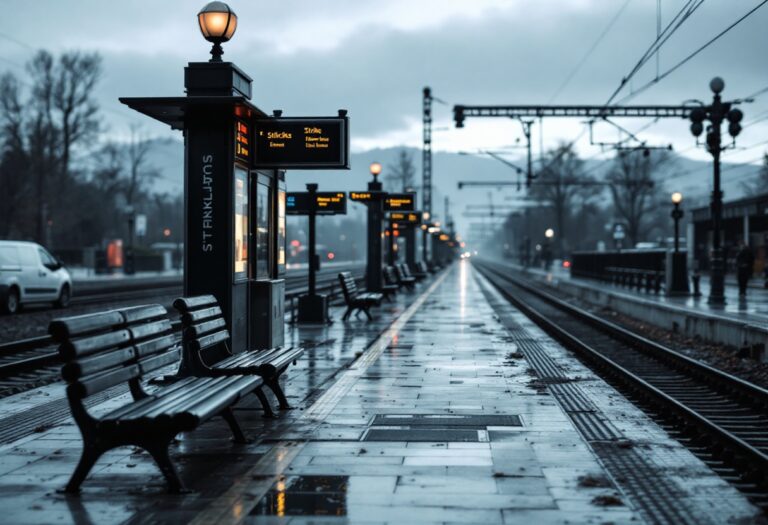 Scioperi nei trasporti aerei e ferroviari in Italia