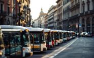 Manifestazione per sciopero mezzi pubblici a Milano