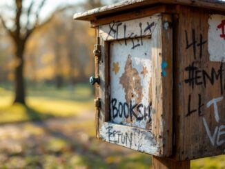 Casetta del bookcrossing vandalizzata a Buccinasco