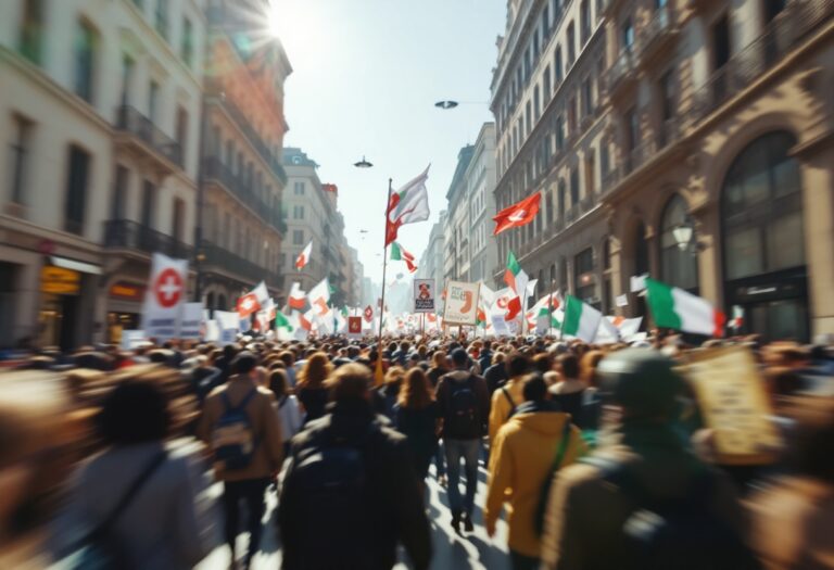 Corteo Milano Dax: Tensioni e Rivendicazioni Sociali