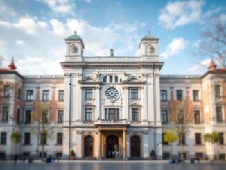 Evacuazione di studenti in una scuola di Milano