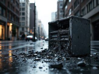 Esplosione di un Postamat a Merlino durante la notte