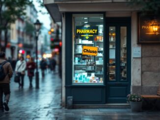 Furto alla farmacia di Pieve Emanuele con sindaco in primo piano