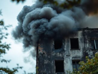 Incendio in una palazzina a Milano con evacuazioni