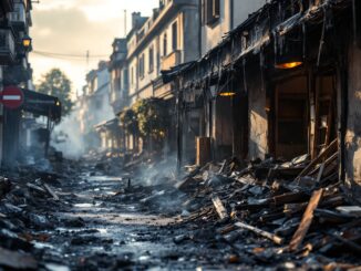 Incendio all'Ortomercato di Milano con fiamme visibili