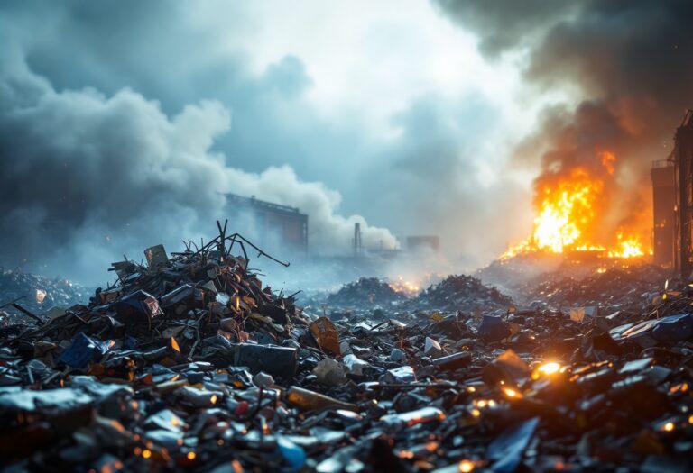 Incendio Ricicleria Buccinasco: Vigili del Fuoco in Azione