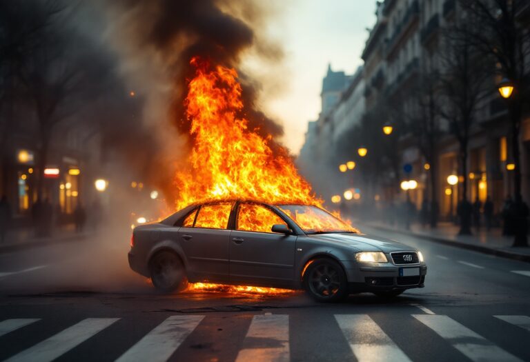 Incendio auto Milano: paura in piazza Duca d'Aosta