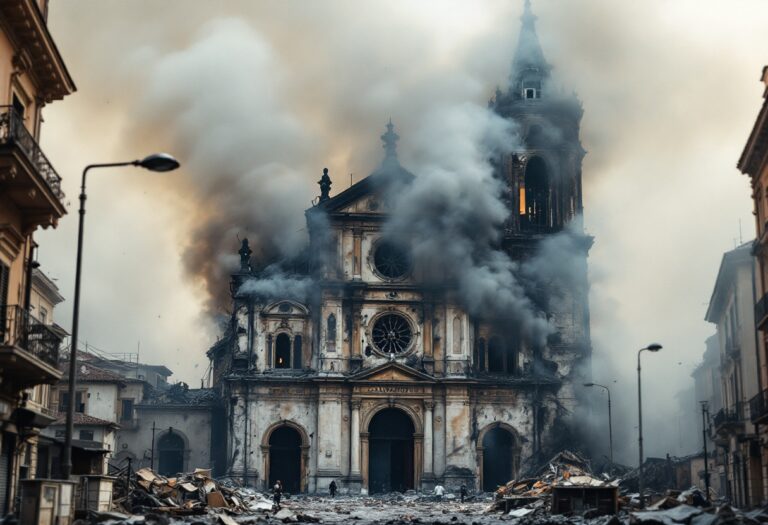 Incendio chiesa Basiglio: tetto distrutto