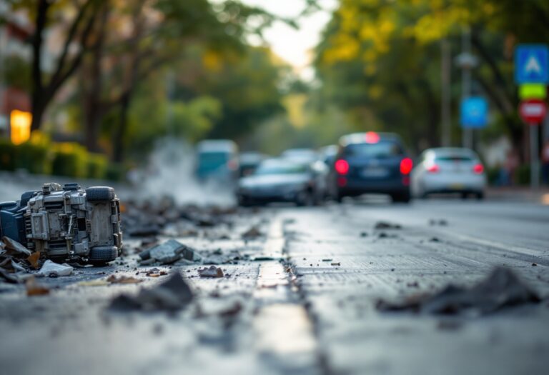 Incidente stradale grave a Corsico