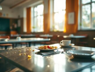 Immagine di bambini in una scuola di Gallarate colpiti da intossicazione alimentare