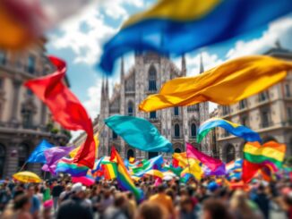 Manifestazione a Milano contro la violenza di genere