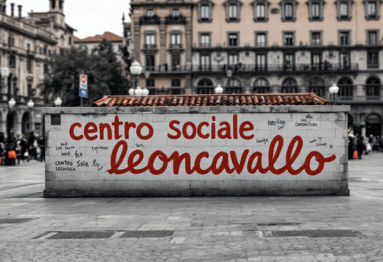 Mobilitazione Lega Milano contro Leoncavallo