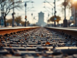 Immagine di un agente della polizia ferroviaria in servizio